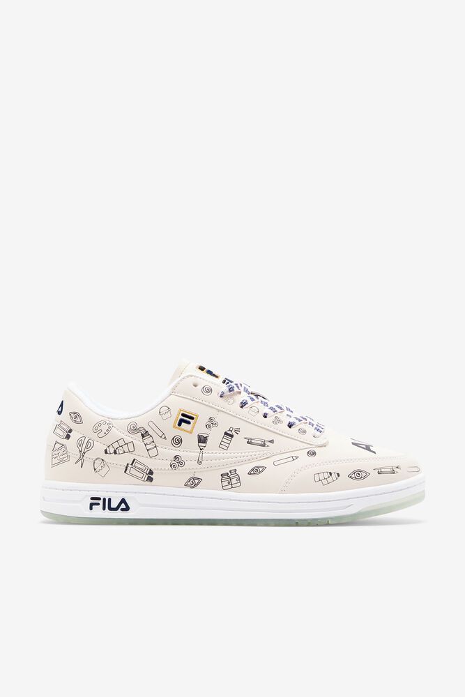 Fila Trainers Mens White Tennis 88 X The Museum - Ireland 86173-AJQF